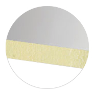 4 cm Sandwich panel insulation (can be 8 cm)
